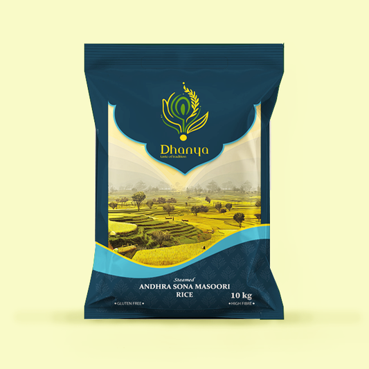 Steamed Andhra Sona Masoori Rice 10KG